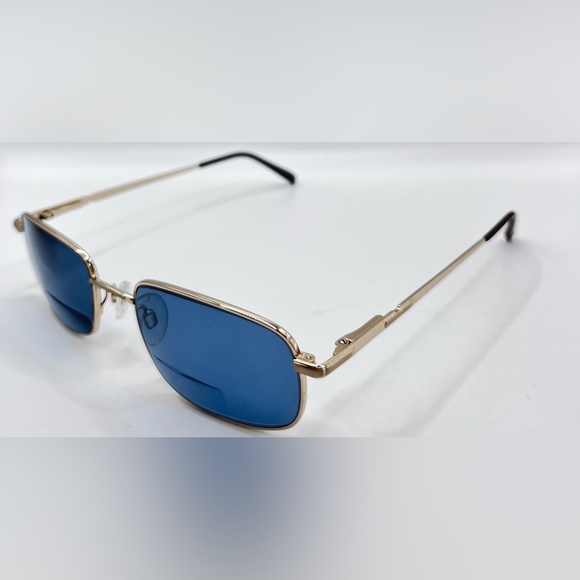 Vintage Pinnacle Montreaux Gold Rectangular Sunglasses Frames Only - Picture 2 of 8